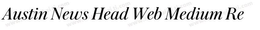 Austin News Head Web Medium Regula字体转换